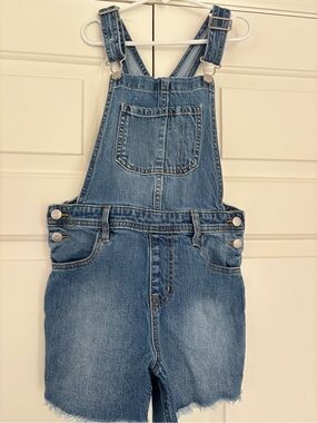 Girls Size 10/12 Cat & Jack Stretch Bib Short Overalls
